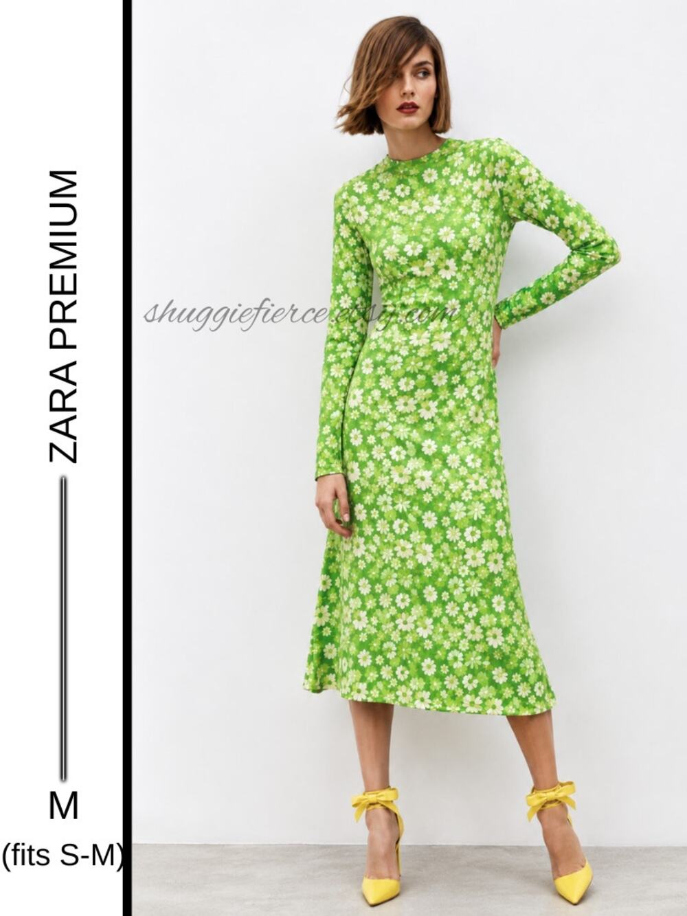 MSRP: $89.90 ✨ Zara Premium Knit Floral Midi/Maxi Dress – Size M (fits S-M)✨